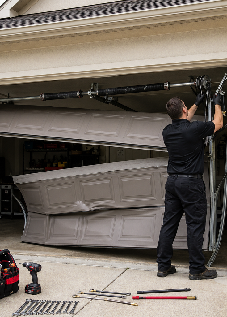 Garage door inspection and repair service